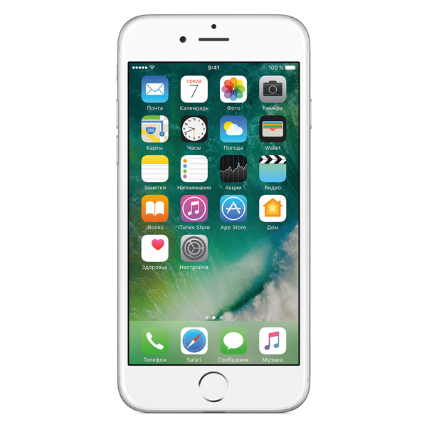 Смартфон Apple iPhone 6s 128GB Silver (FKQU2RU/A) восстановленный