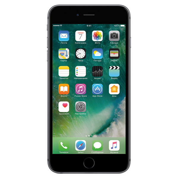 Смартфон Apple iPhone 6s Plus 16GB Space Gray (FKU12RU/A) восстановленный