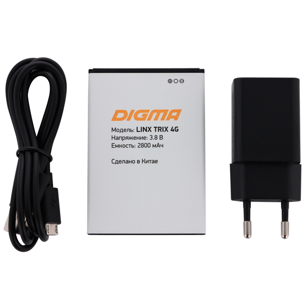 Смартфон Digma Linx Trix 4G 16Gb черный