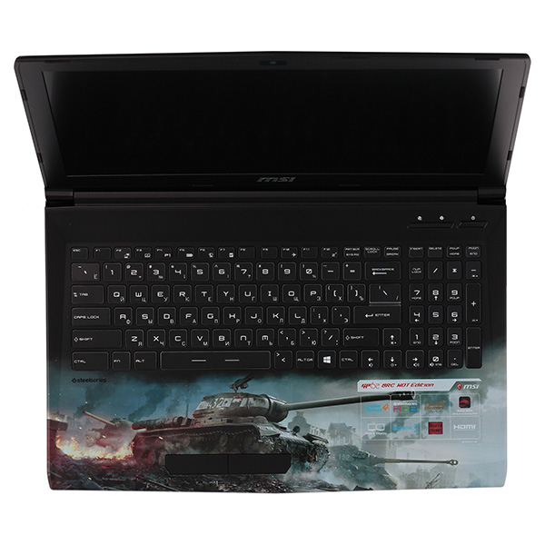 Ноутбук игровой MSI GP62 8RC-084RU World of Tanks Edition