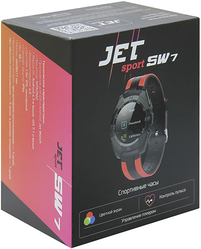 Фитнес-браслет Jet Sport SW-7 красный