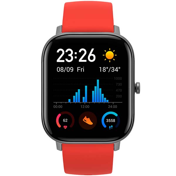Смарт-часы Amazfit GTS Vermillion оранжевый