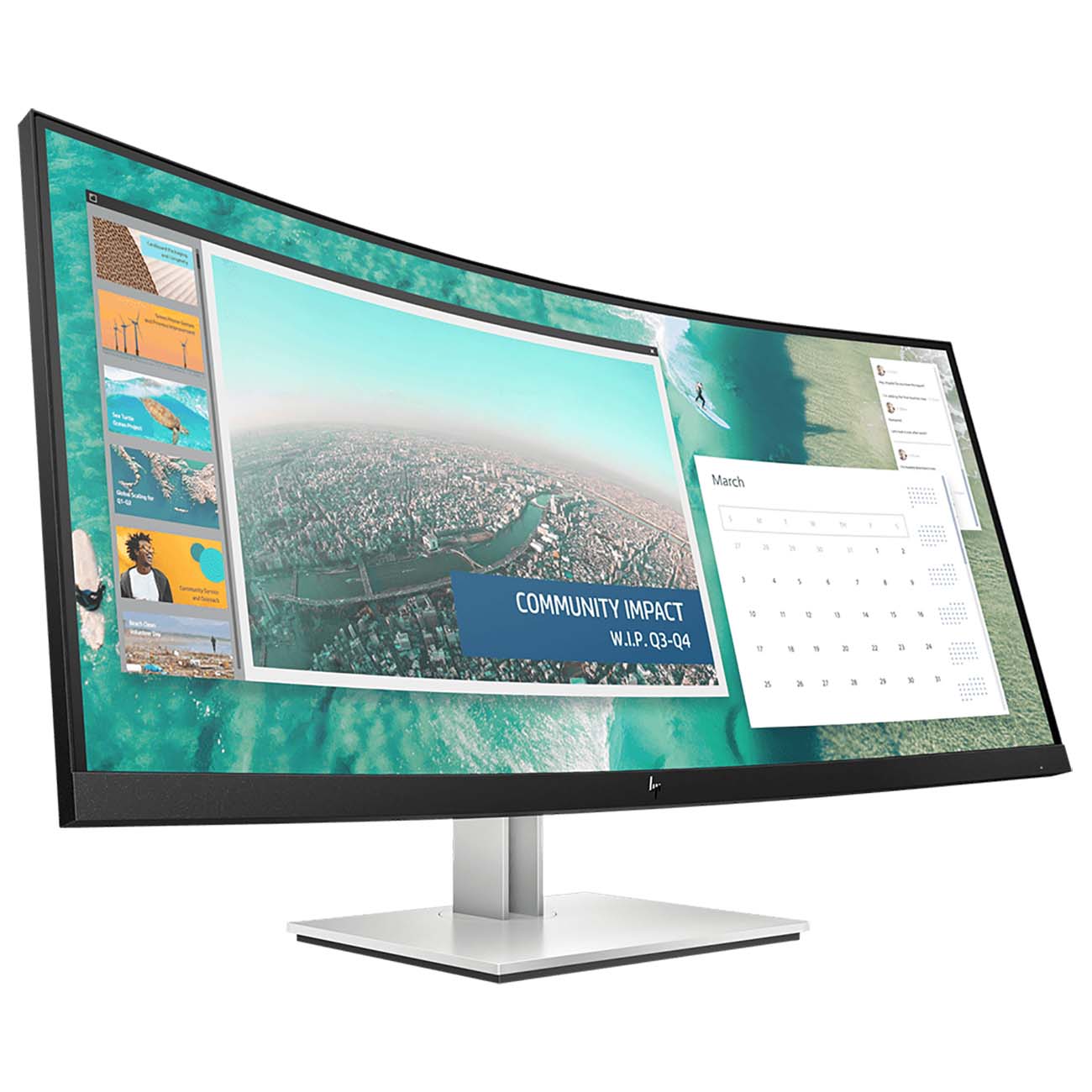 Монитор HP 34"/VA/3440х1440/60Гц/черный (E344c)