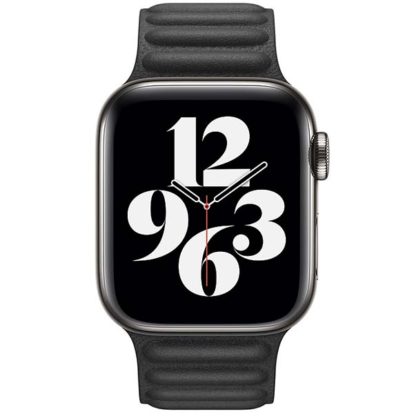 Ремешок Apple S8 / SE 38/40/41 mm Black Leather Link Large
