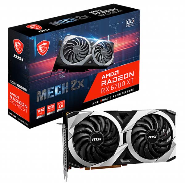 Видеокарта MSI Radeon RX 6700 XT MECH 2X 12G