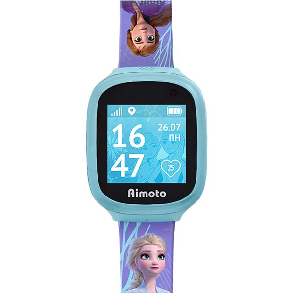 Часы с GPS трекером Aimoto Disney: Холодное сердце SE, голубой (9303311)