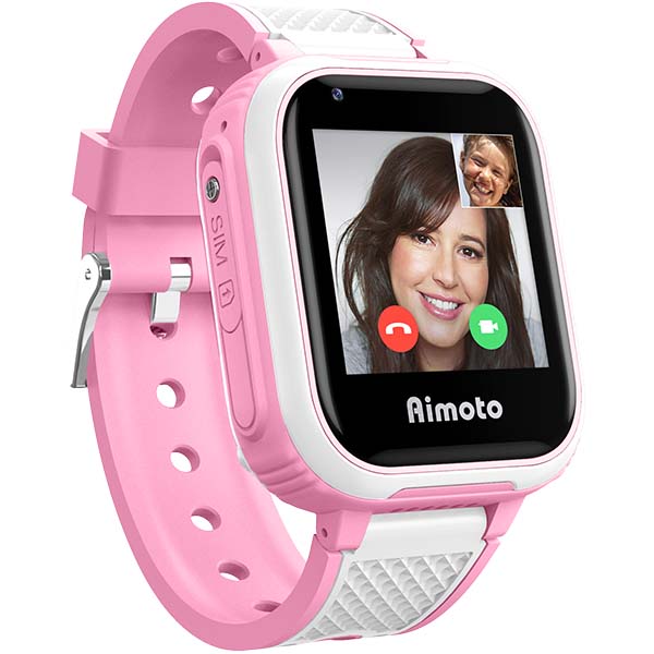 Часы с GPS трекером Aimoto Pro Indigo 4G, розовый (9500103)