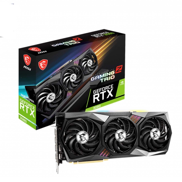 Видеокарта MSI PCIE16 RTX3080 GAMING Z TRIO 10GB LHR