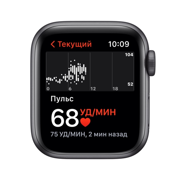 Смарт-часы Apple Watch SE 2022 40mm серый космос Aluminum Case with Midnight Sport Band, размер Regular