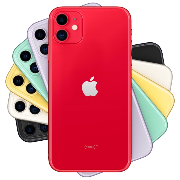 Восстановленный смартфон Apple iPhone 11 64GB nanoSim/eSim (PRODUCT)RED, отличный (без RuStore)