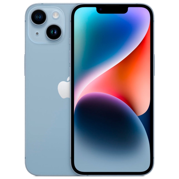 Восстановленный смартфон Apple iPhone 14 128GB nanoSim/eSim Blue, как новый (без RuStore)