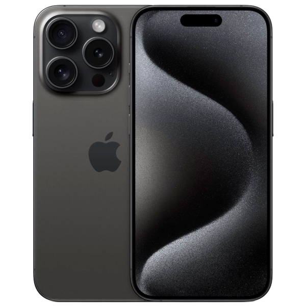 Восстановленный смартфон Apple iPhone 15 Pro 128GB Dual Sim черный титан, отличный (без RuStore)