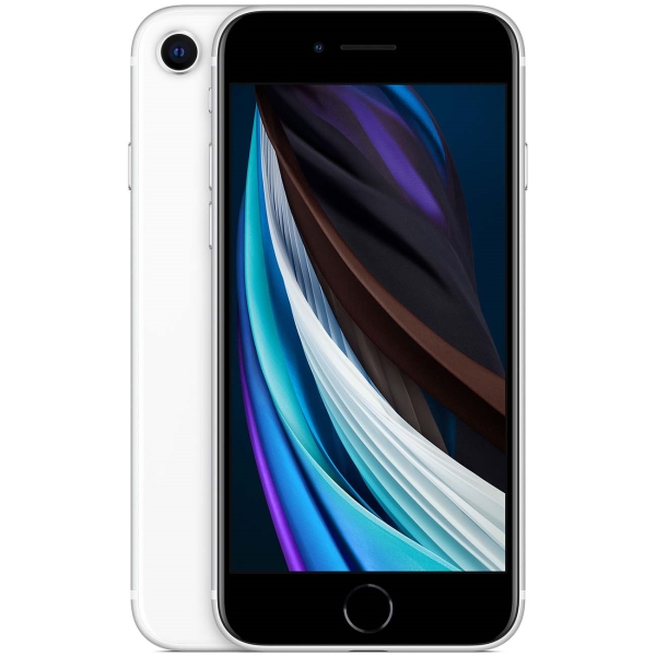 Восстановленный смартфон Apple iPhone SE 2020 64GB nanoSim/eSim White, хороший (без RuStore)