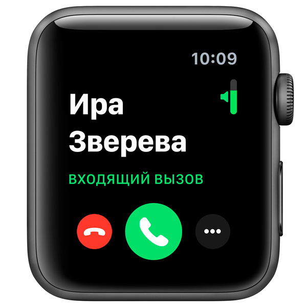 Восстановленные смарт-часы Apple Watch Series 3 38mm серый космос Aluminum Case with Black Sport Band (MTF02), отличный