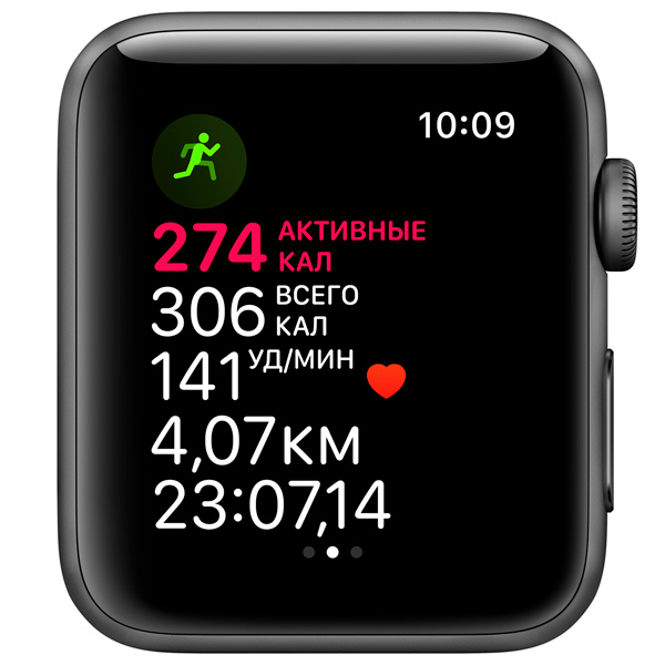 Восстановленные смарт-часы Apple Watch Series 3 38mm серый космос Aluminum Case with Black Sport Band (MTF02), как новый
