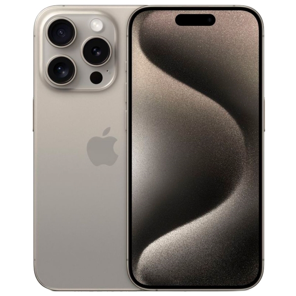 Восстановленный смартфон Apple iPhone 15 Pro 128GB Dual Sim серый титан, хороший (без RuStore)