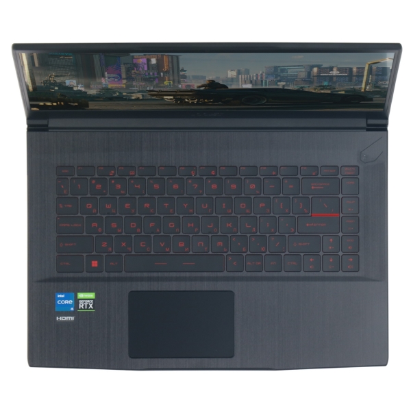 Восстановленный ноутбук игровой MSI Thin GF63 11UC/15.6"/Core i5-11400H/8/512/RTX 3050/Win/Black (9S7-16R612-1062), отличный