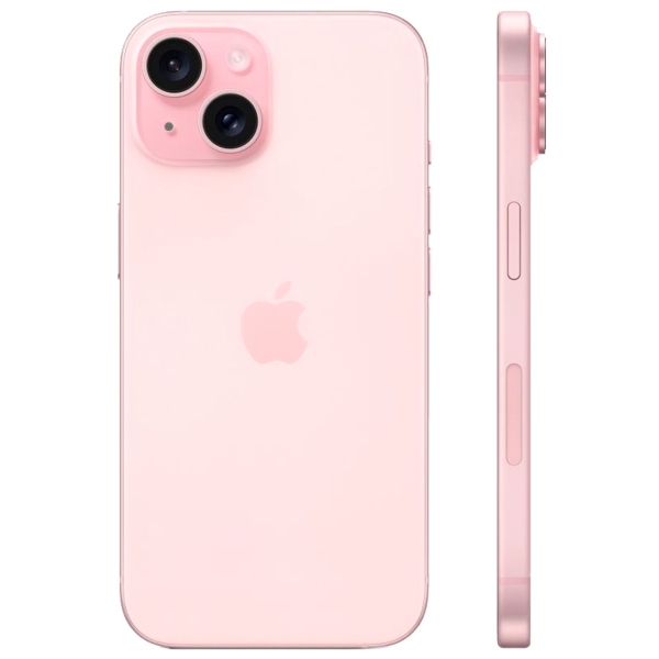 Восстановленный смартфон Apple iPhone 15 256GB nanoSim/eSim Pink, хороший (без RuStore)