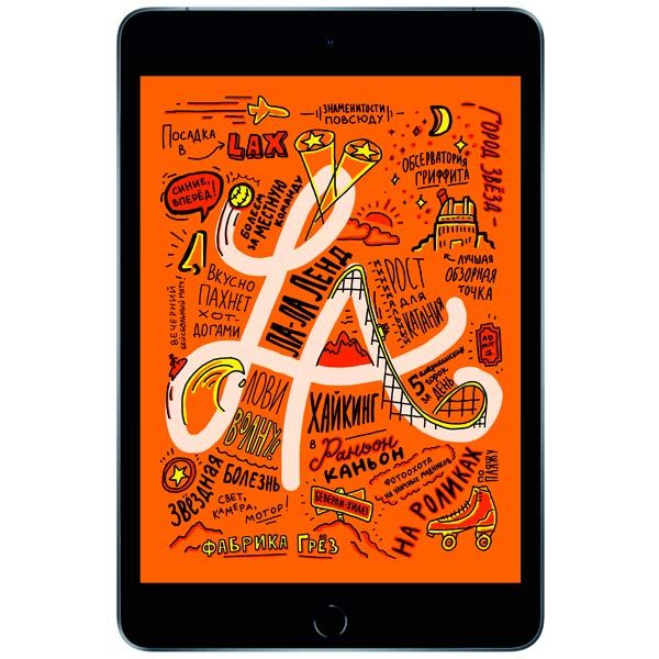 Восстановленный планшет Apple iPad mini 2019 Wi-Fi+Cell 64Gb серый космос (MUX52), отличный
