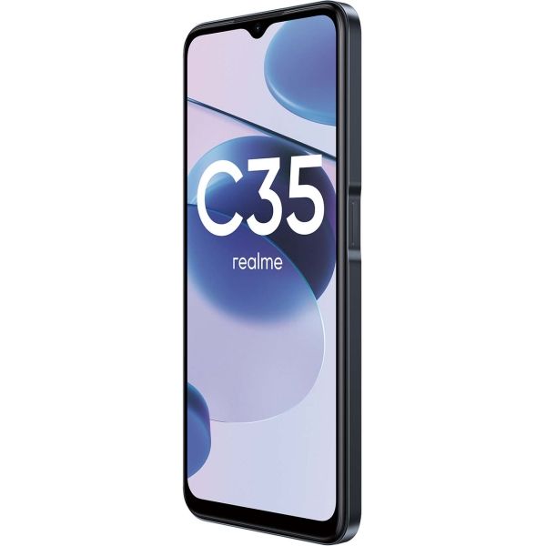 Восстановленный смартфон realme С35 4/64GB Glowing Black (RMX3511), как новый