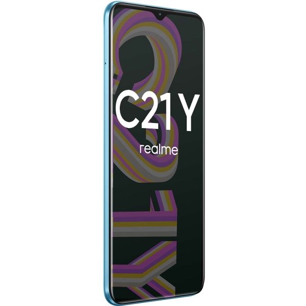 Восстановленный смартфон realme C21Y 4/64GB Cross Blue (RMX3263), хороший