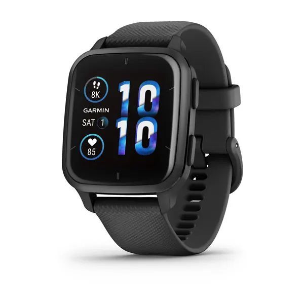 Смарт-часы Garmin Venu&nbsp;Sq&nbsp;2&nbsp;Music&nbsp;Edition&nbsp;40,6мм черные