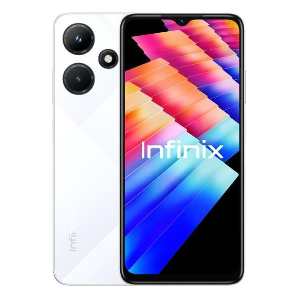 Восстановленный смартфон Infinix HOT 30i 4/64GB Diamond White, как новый