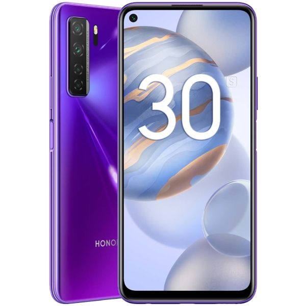 Восстановленный смартфон HONOR 30S 6/128GB Neon Purple, хороший