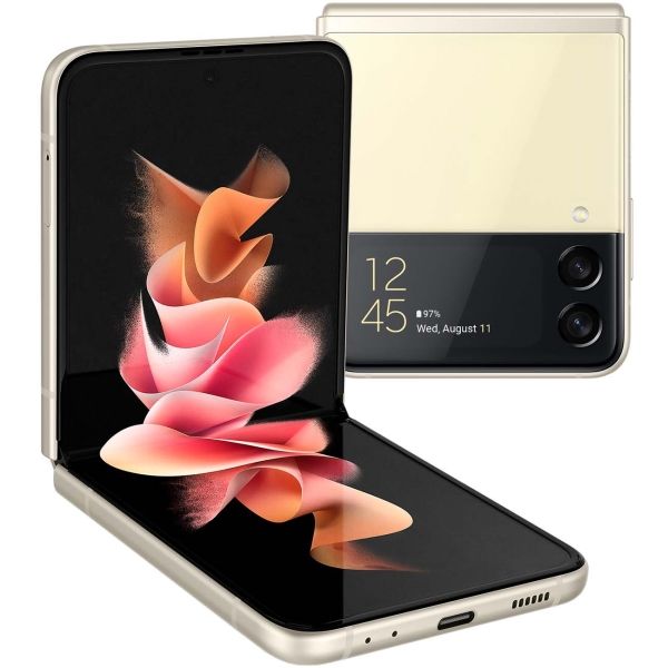 Восстановленный смартфон Samsung Galaxy Z Flip3 8/256GB Beige (SM-F711B), хороший