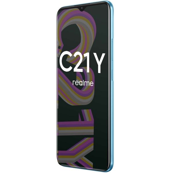 Восстановленный смартфон realme C21Y 4/64GB Cross Blue (RMX3261), хороший