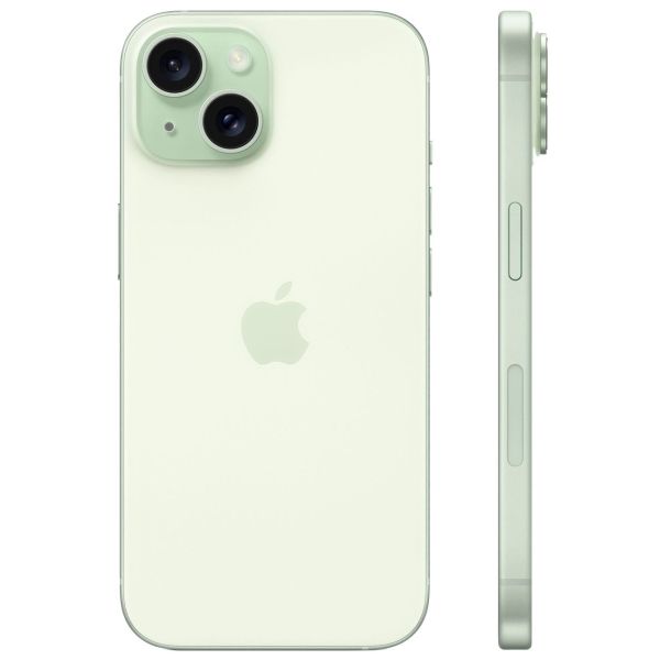 Восстановленный смартфон Apple iPhone 15 128GB nanoSim/eSim Green, хороший (без RuStore)