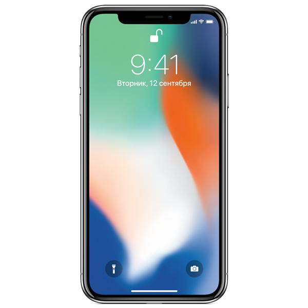 Уцененный смартфон Apple iPhone X 64GB Silver, хороший (без RuStore)