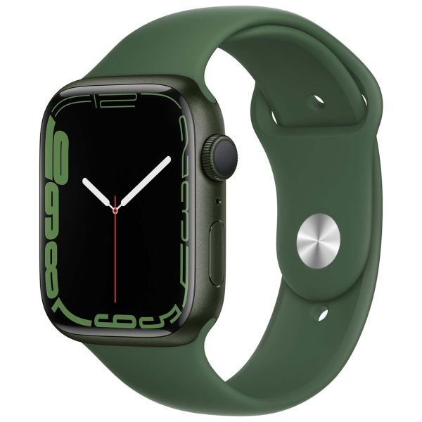 Восстановленные смарт-часы Apple Watch Series 7 45mm Green Aluminum Case with Clover Sport Band (MKN73), хороший