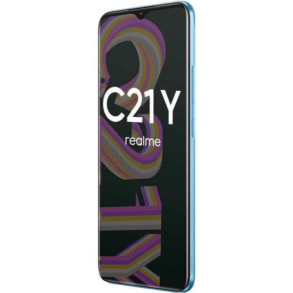 Уцененный смартфон realme C21Y 3/32GB Cross Blue (RMX3263), отличный