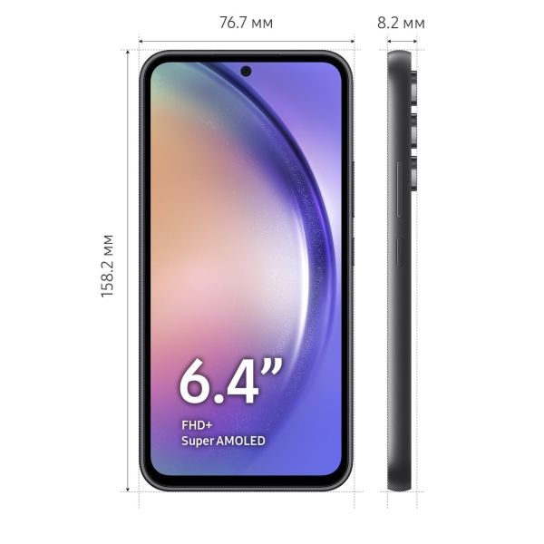 Восстановленный смартфон Samsung Galaxy A54 6/128GB Awesome Graphite, отличный