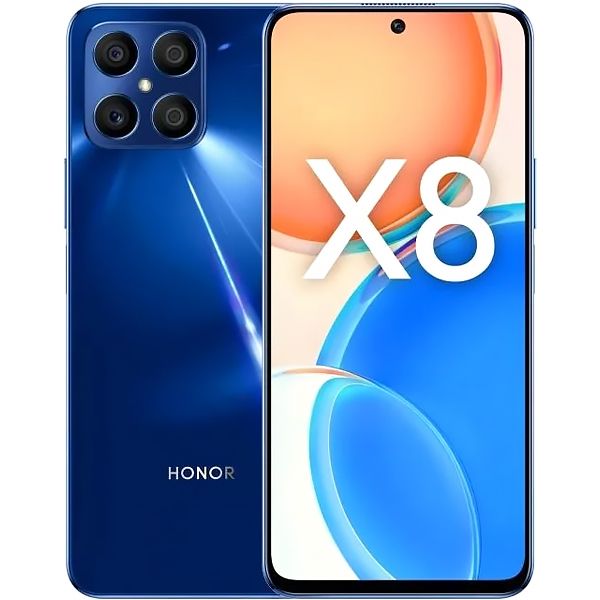 Восстановленный смартфон HONOR X8 6/128GB синий океан, хороший