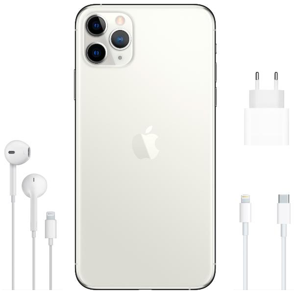 Восстановленный смартфон Apple iPhone 11 Pro Max 512GB nanoSim/eSim Silver, отличный (без RuStore)