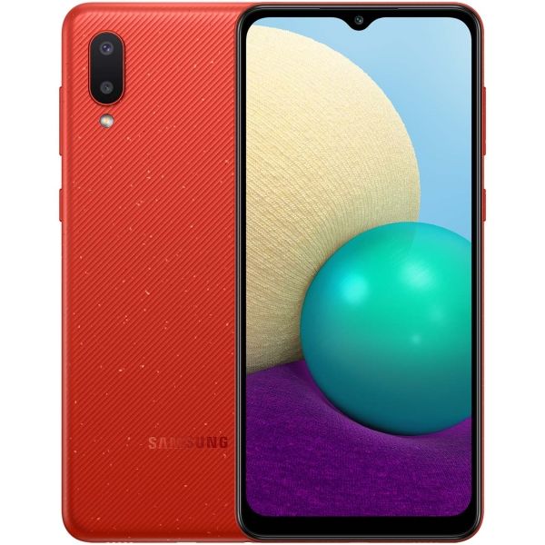 Восстановленный смартфон Samsung Galaxy A02 2/32GB Red (SM-A022G/DS), хороший