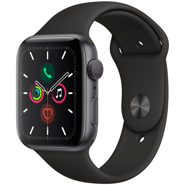Восстановленные смарт-часы Apple Watch Series 5 44mm серый космос Aluminum Case with серый космос Sport Band (MWVF2), хороший