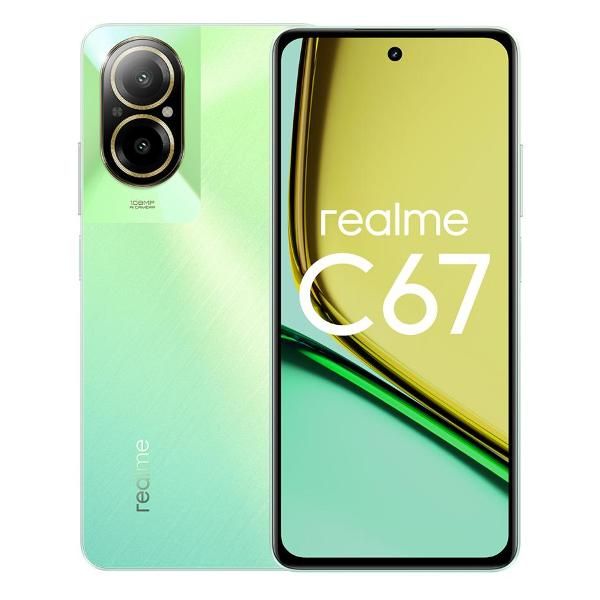 Уцененный смартфон realme C67 6/128GB Green Oasis (RMX3890), хороший