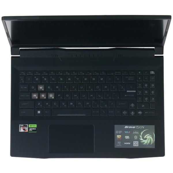 Уцененный ноутбук игровой MSI Bravo 15/15.6"/AMD Ryzen 7 7735HS/16/512GB/RTX 4050/noOS/Black (C7VE-069XRU), отличный