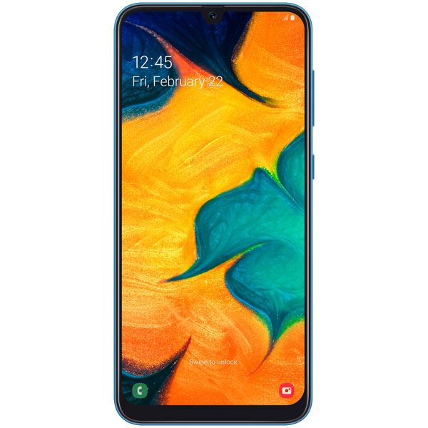Восстановленный смартфон Samsung Galaxy A30 (2019) 3/32Gb Blue (SM-A305FN), хороший