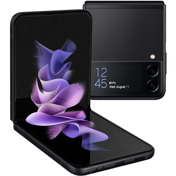 Восстановленный смартфон Samsung Galaxy Z Flip3 8/128GB Black (SM-F7110), отличный