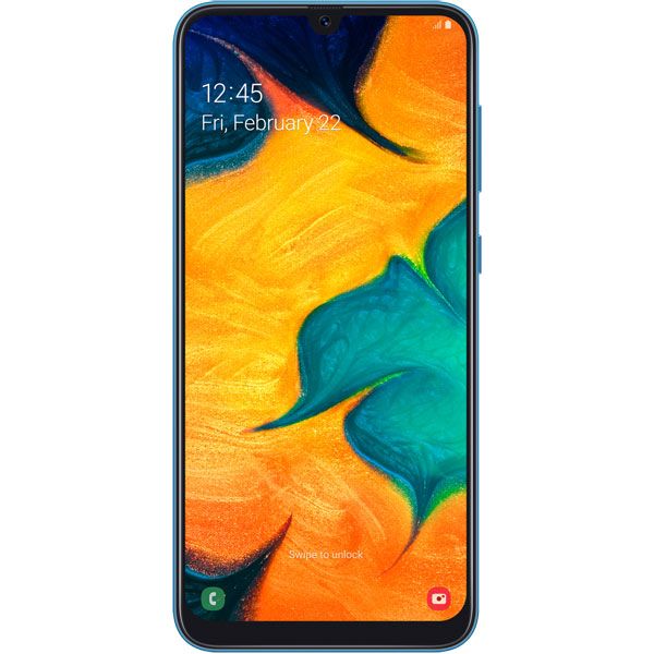 Восстановленный смартфон Samsung Galaxy A30 (2019) 4/64Gb Blue (SM-A305FN), отличный