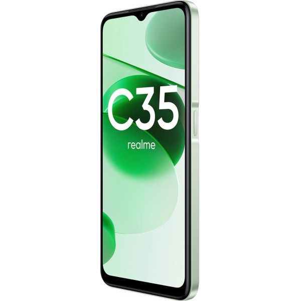 Восстановленный смартфон realme С35 4/128GB Glowing Green (RMX3511), хороший