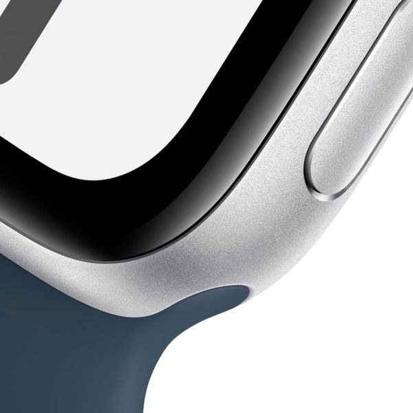 Восстановленные смарт-часы Apple Watch SE 2023 40mm Silver Aluminum Case with Blue Sport Band, размер M/L (MRE23), хороший