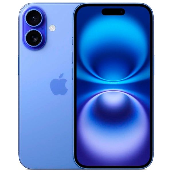 Восстановленный смартфон Apple iPhone 16 256GB nanoSim/eSim Ultramarine, хороший (без RuStore)
