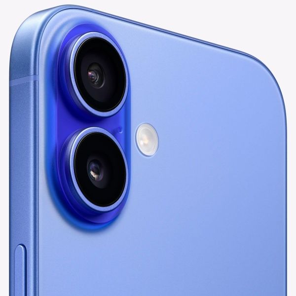 Восстановленный смартфон Apple iPhone 16 256GB nanoSim/eSim Ultramarine, хороший (без RuStore)