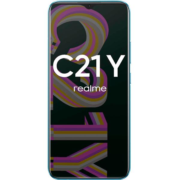 Восстановленный смартфон realme C21Y 3/32GB Cross Blue (RMX3263), хороший