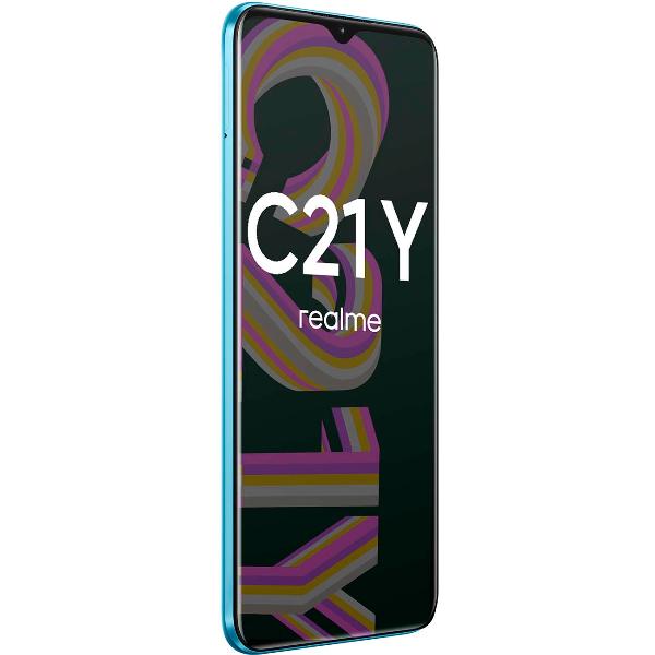Восстановленный смартфон realme C21Y 3/32GB Cross Blue (RMX3263), как новый